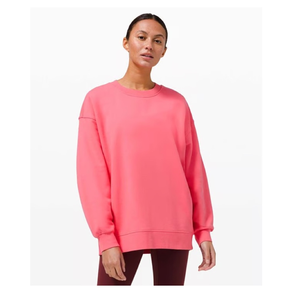 LULULEMON Perfectly Oversized Crew Sweatshirt in Guava